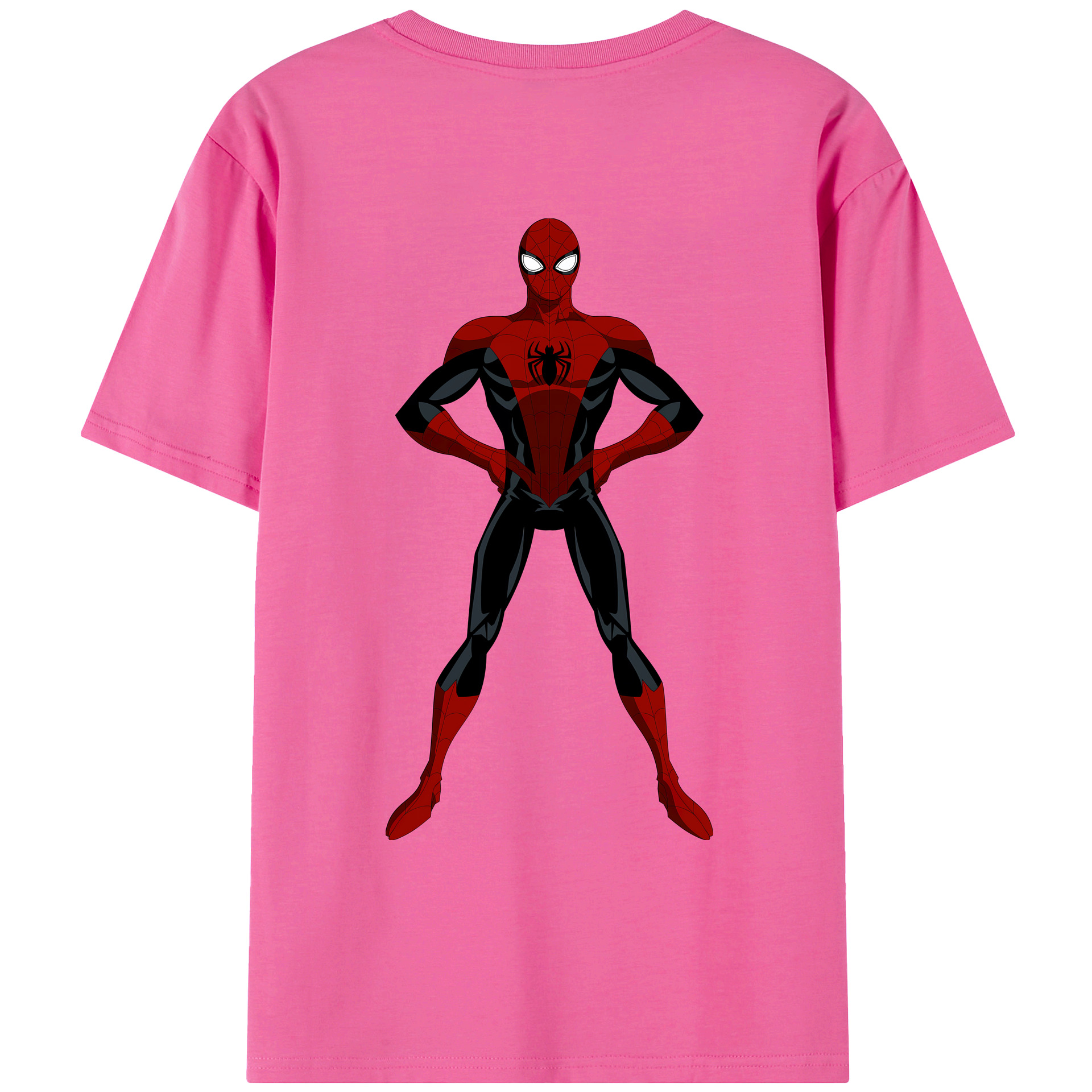 （画像用） Spider Man スパイダーマン レディース半袖Tシャツ(バックプリント)